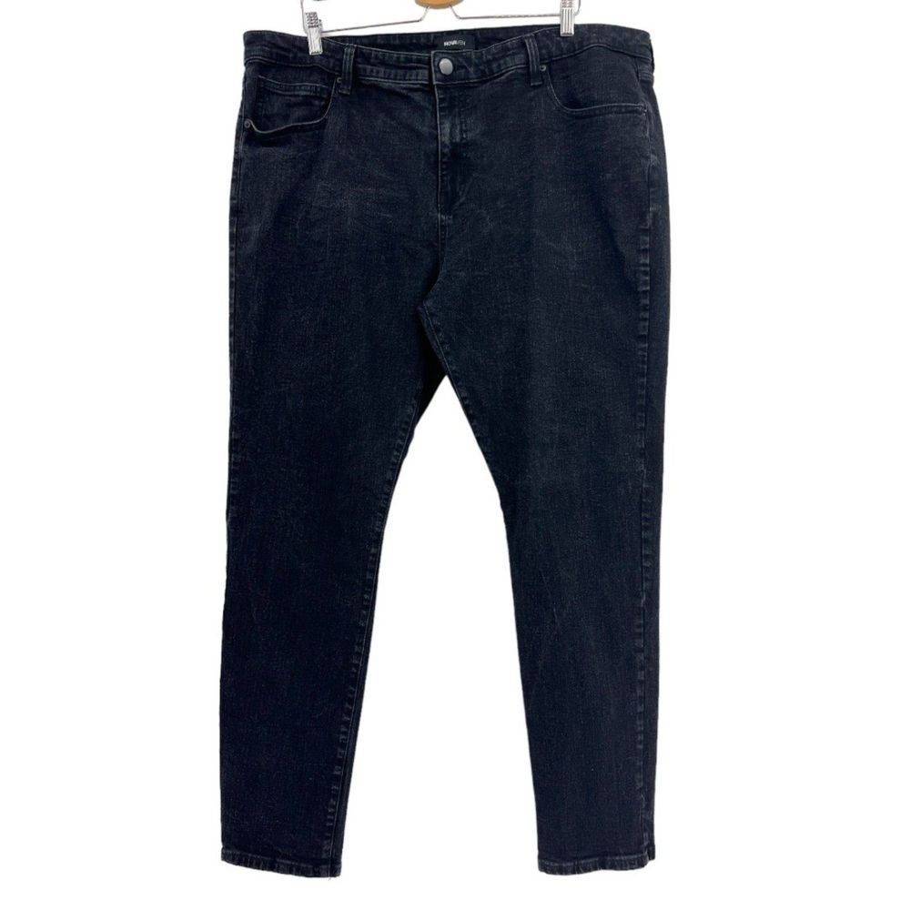 Fashion Nova Mens jeans 42 black straight basic pants